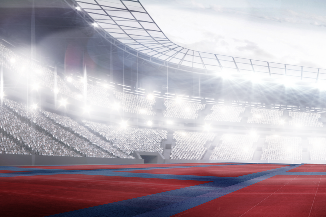 Digitally Illustrated Transparent Stadium with Supporters - Download Free Stock Images Pikwizard.com