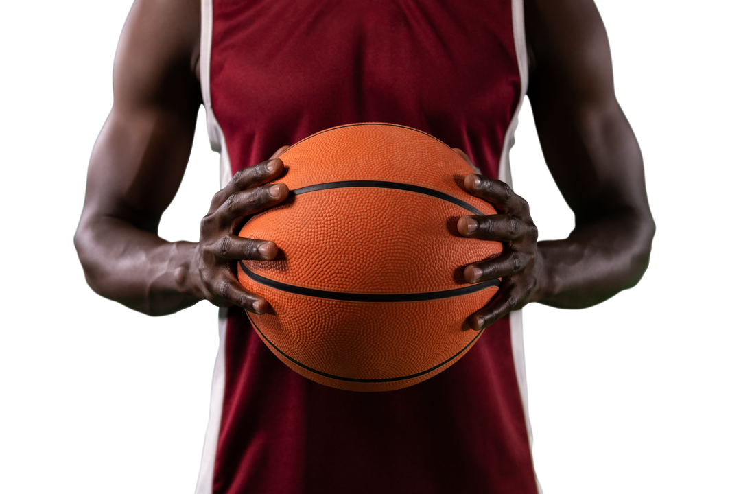 Transparent PNG of African American Basketball Player Holding Ball - Download Free Stock Images Pikwizard.com