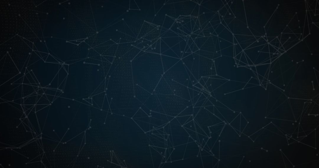 Futuristic Digital Network with Lines and Nodes