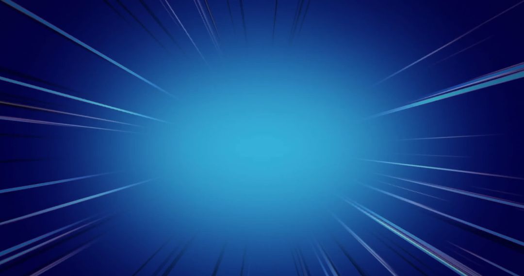 Vibrant Dynamic Blue Burst with Radial Lines