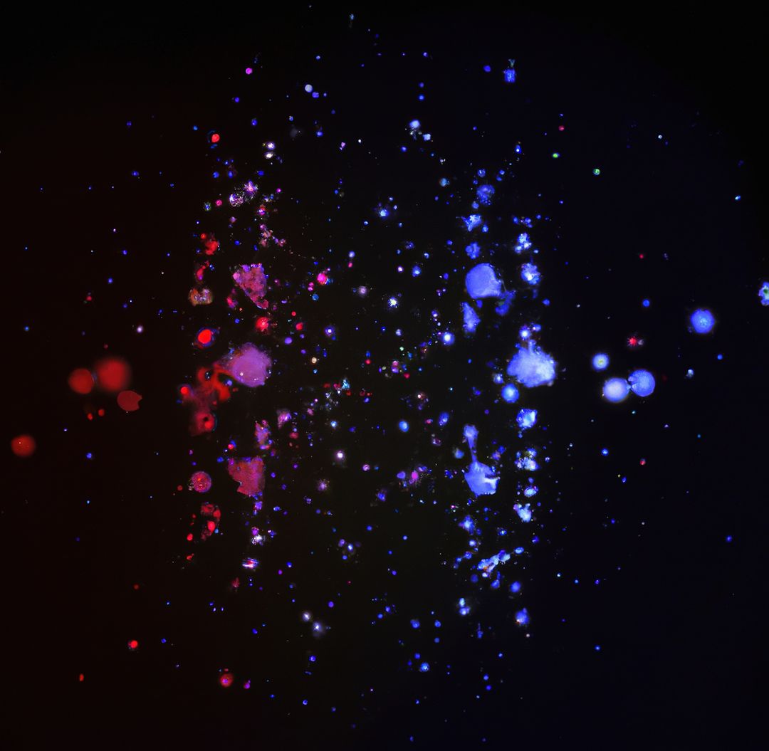 Colorful Abstract Galaxy Art Background with Red and Blue Hues - Free Images, Stock Photos and Pictures on Pikwizard.com