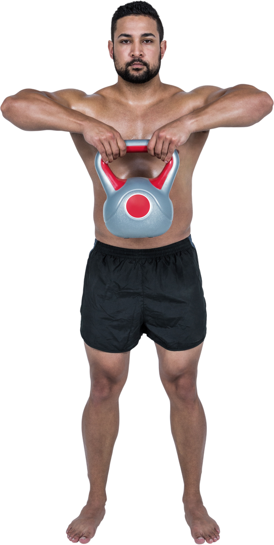 Muscular Man Lifting Heavy Kettlebell on Transparent Background - Download Free Stock Images Pikwizard.com