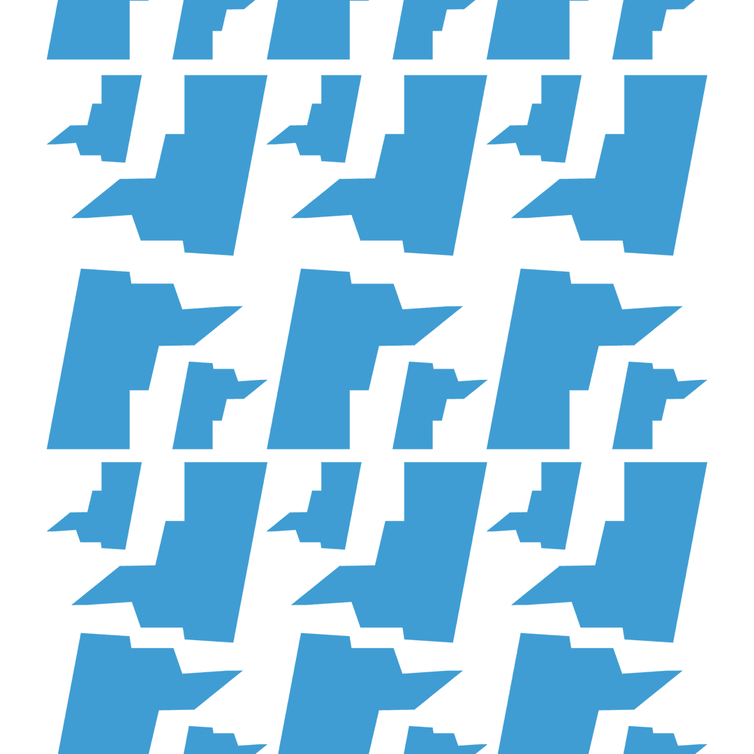 Abstract Blue Pattern on Transparent Background