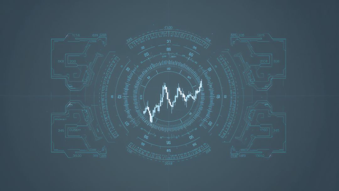Futuristic Graph Technology Dashboard with Analytics Interface