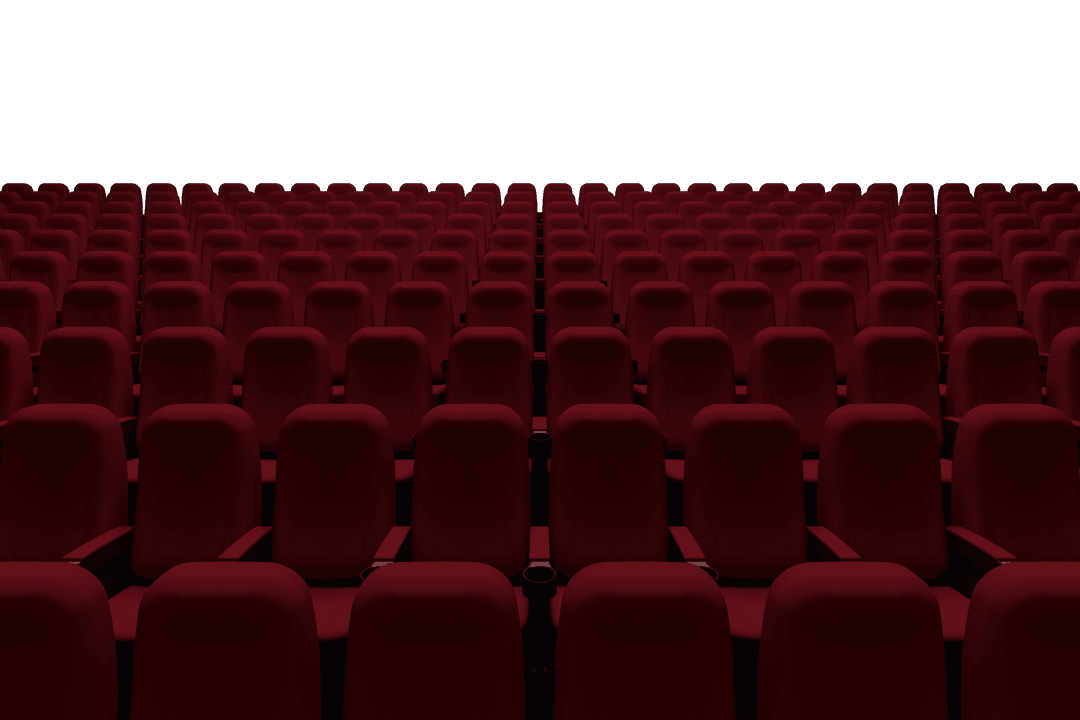Transparent Empty Cinema Seats Background Illustration
