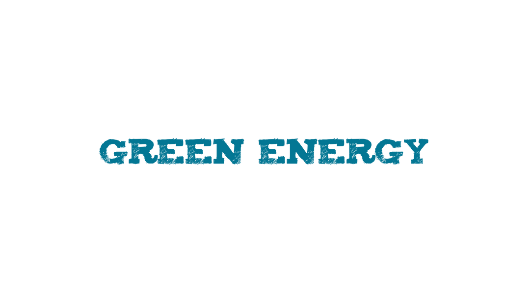 Green Energy Text Transparent in Blue Isolated on Clear Background - Download Free Stock Images Pikwizard.com