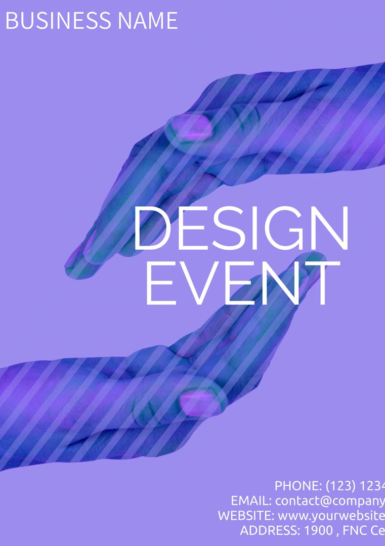 Creative Collaboration for Inspiring Design Event Advertisement