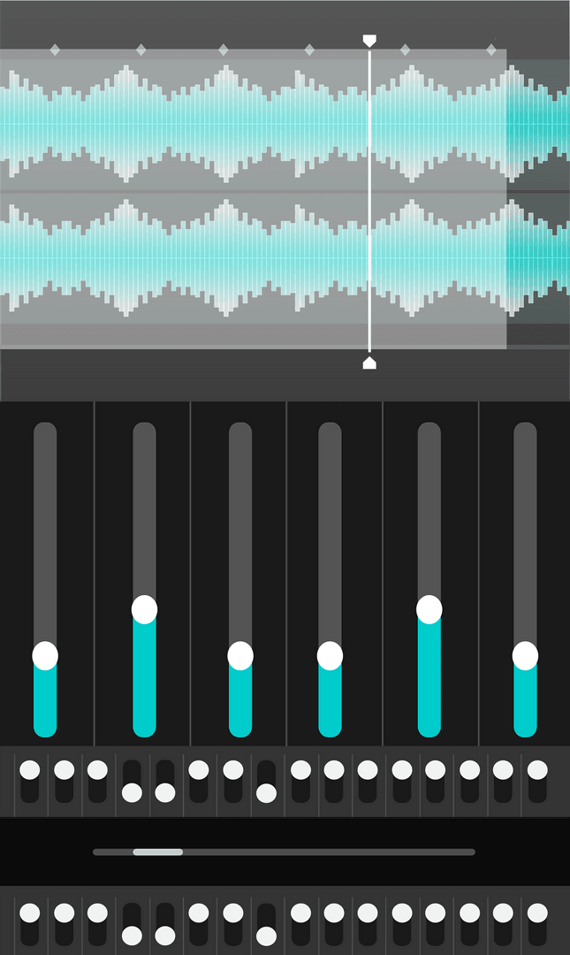 Digital Audio Interface with Transparent Background and Sliders - Download Free Stock Images Pikwizard.com