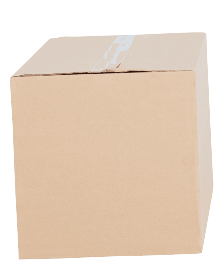 Transparent Cardboard Box with Tape Sealing Top