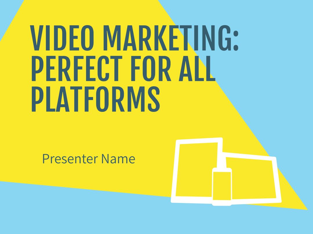 Bright Promotional Slide for Video Marketing Strategies