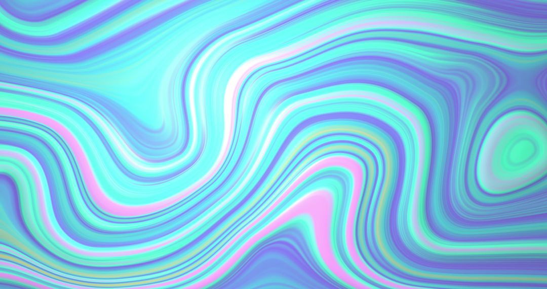 Vibrant Abstract Waves with Fluid Rainbow Colors