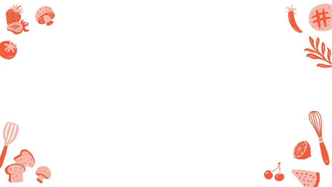 Cooking Frame with Strawberries and Kitchenware on Transparent Background