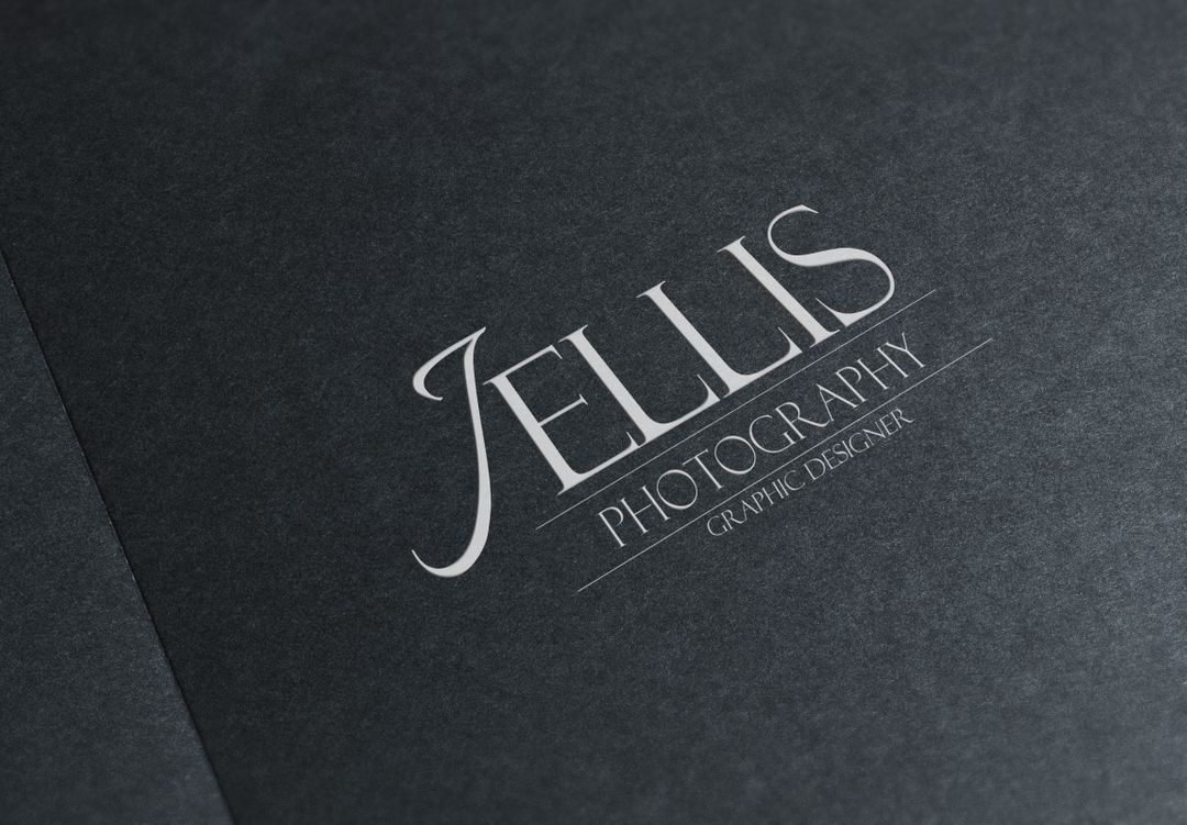 Elegant Photography Branding on Dark Paper - Free Images, Stock Photos and Pictures on Pikwizard.com