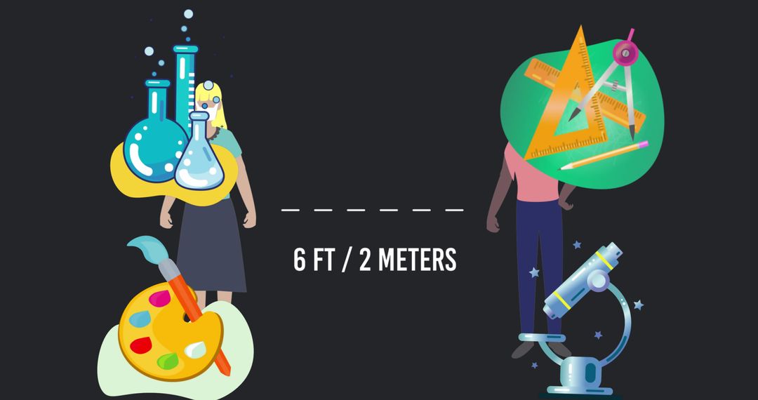 Social Distancing in Educational Settings with Face Masks