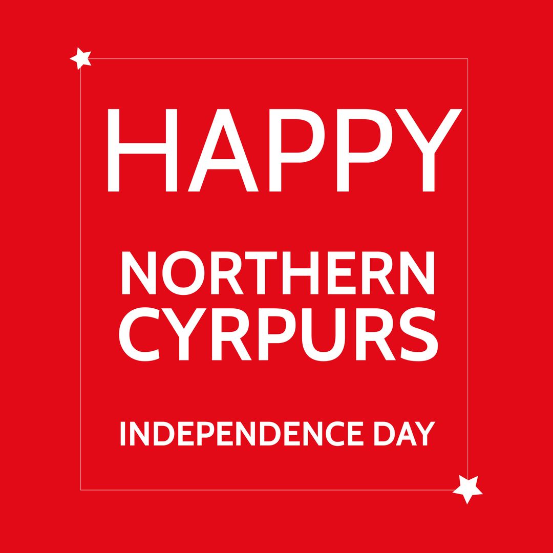 Celebrating Northern Cyprus Independence Day Design