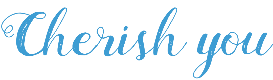 Cherish You Stylized Text on Transparent Background