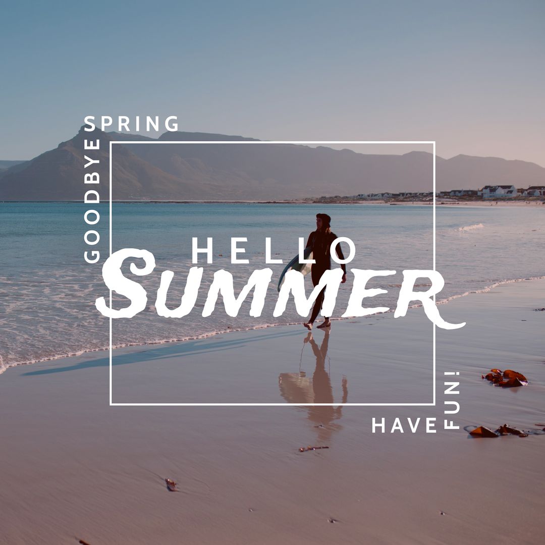 Summer Beach Walkover Reminder with Inspirational Message