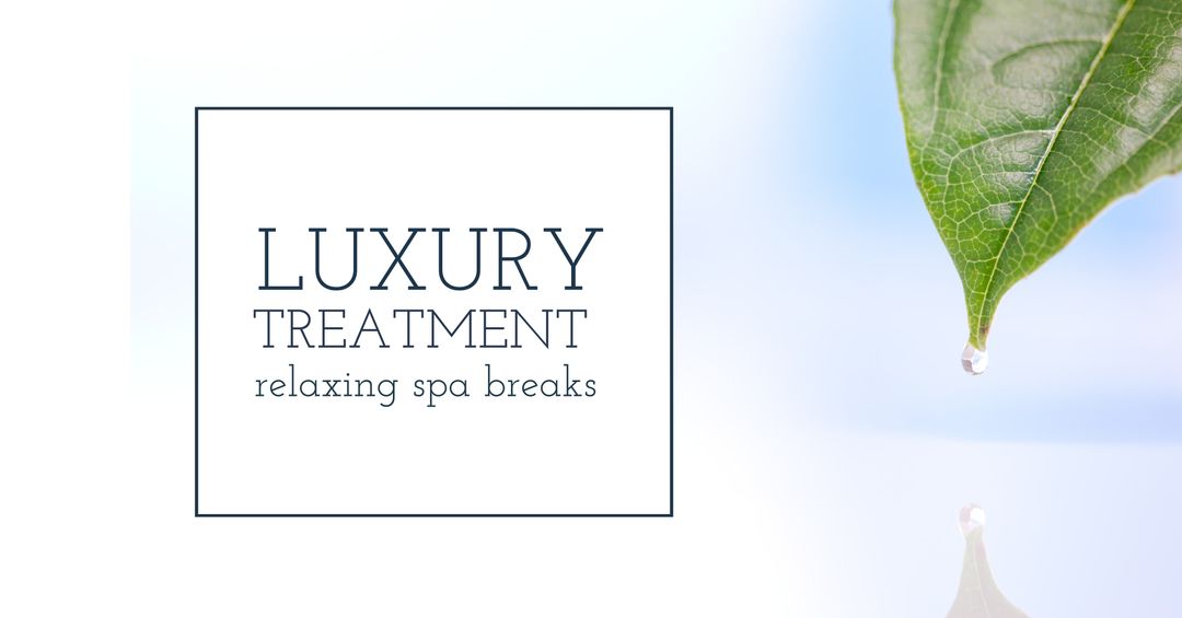 Luxury Spa Treatment Promotion with Relaxing Nature Imagery