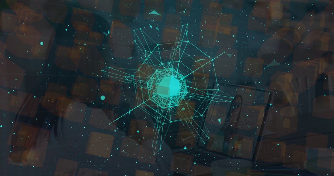 Futuristic Digital Network Interface Over Business Environment