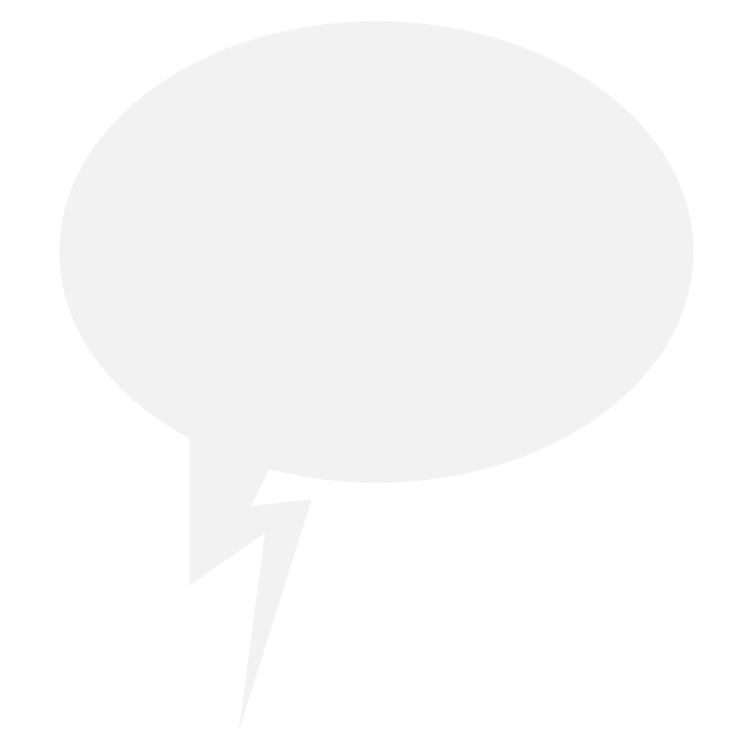 Transparent Speech Bubble Illustration with Copy Space