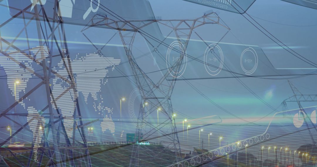 Futuristic Network Overlay on Power Lines and Coastal Infrastructure