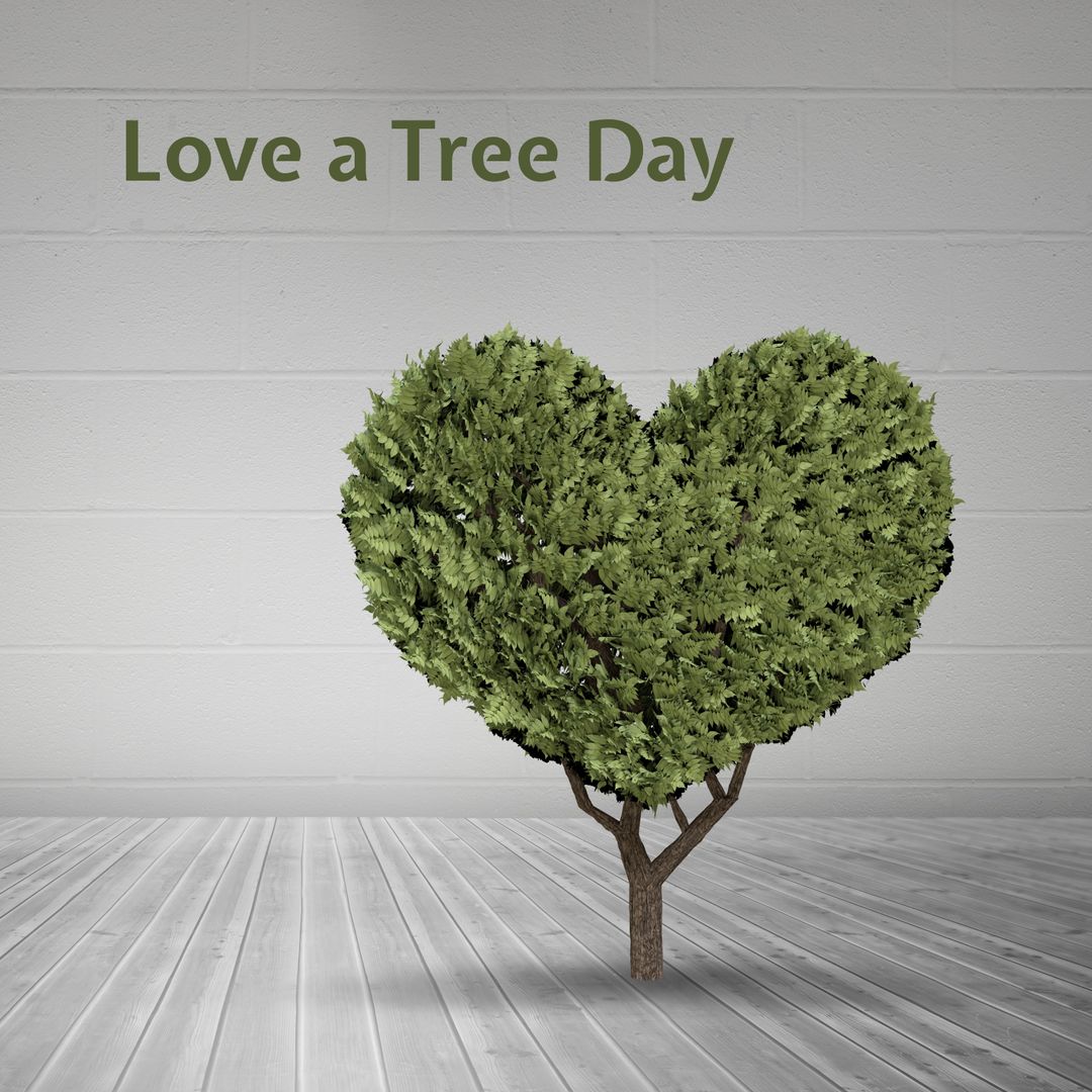 Heart Shaped Tree Representing Environmental Awareness