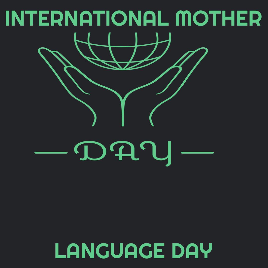 International Mother Language Day Celebration with Hands Cradling Globe