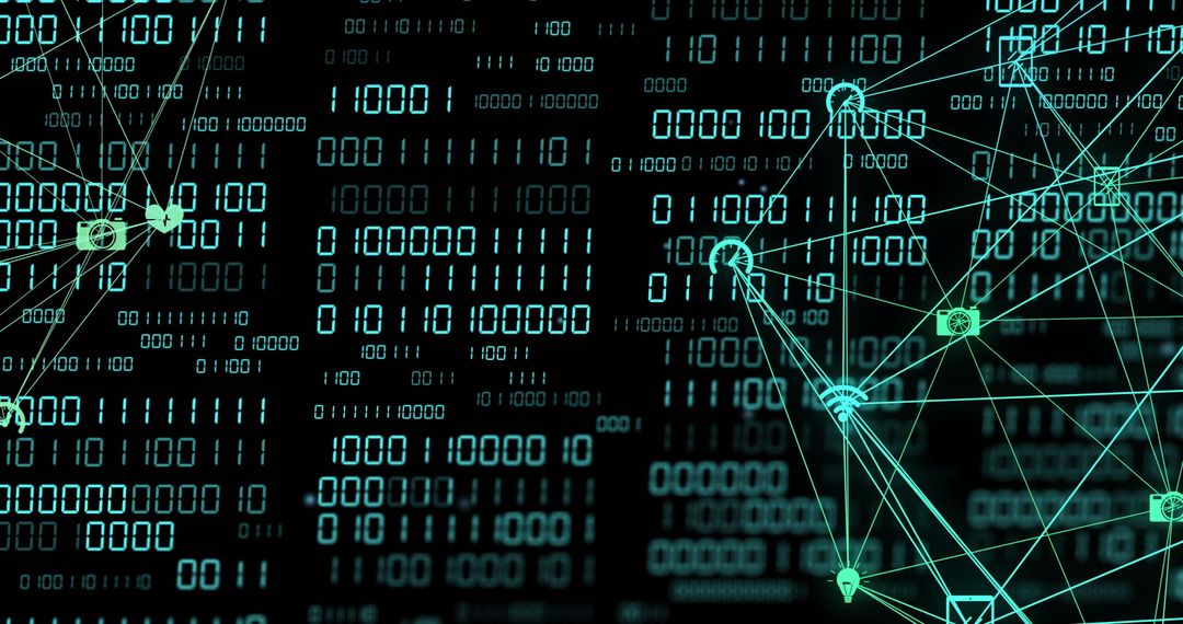 Digital Globe with Binary Code Artificial Intelligence Concept - Free Images, Stock Photos and Pictures on Pikwizard.com