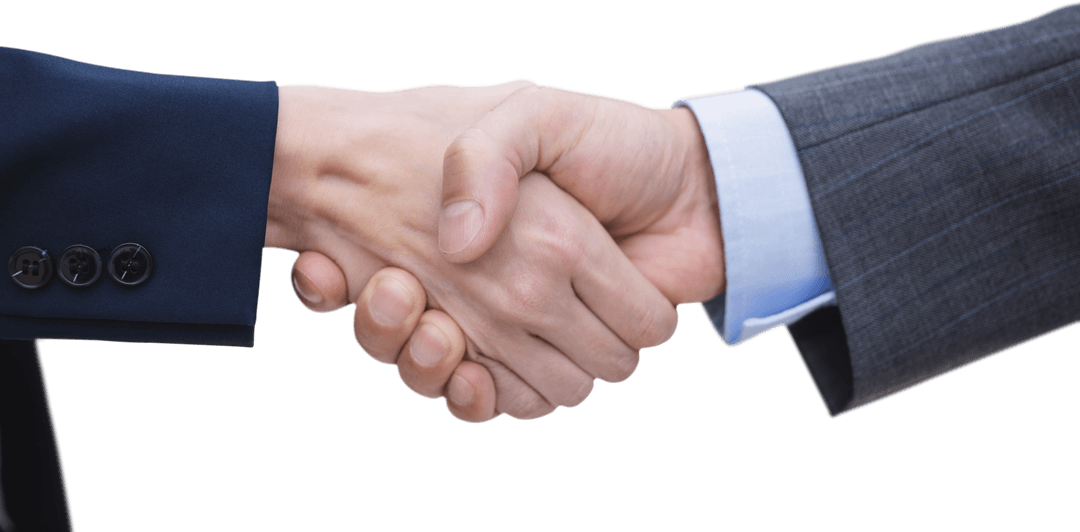 Transparent Handshake Between Business Professionals