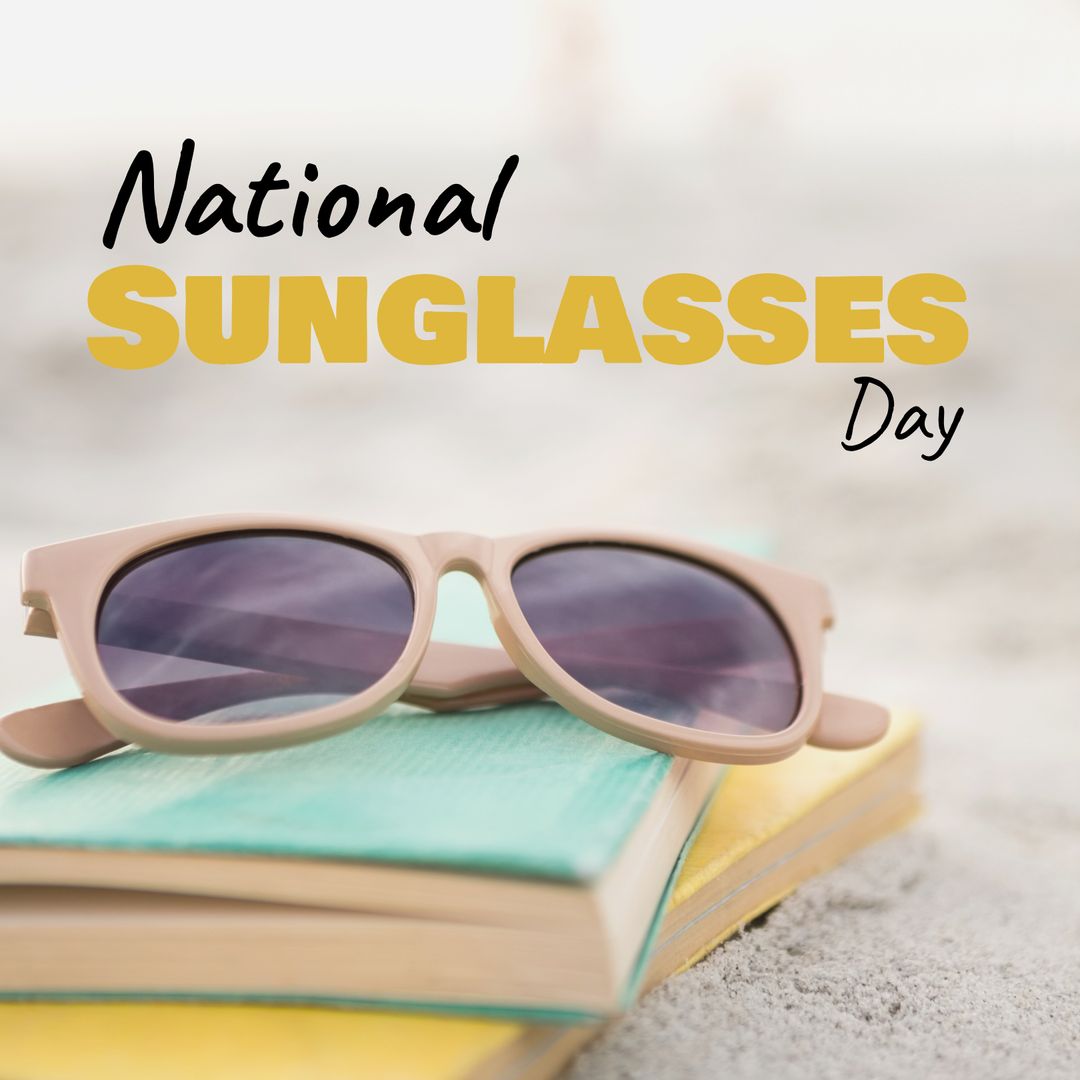National Sunglasses Day Concept at Beach