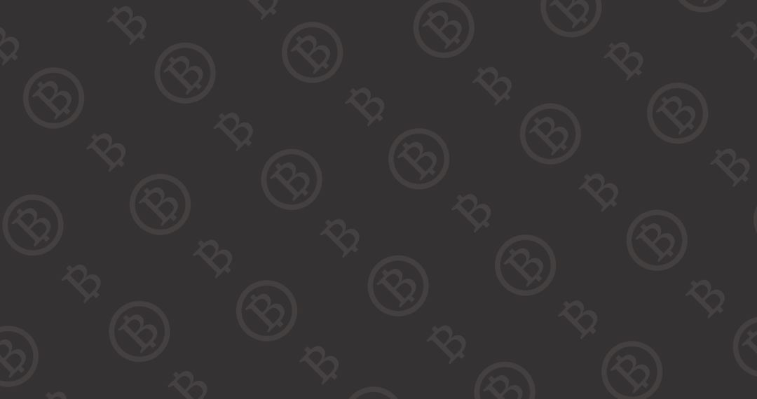 Bitcoin Symbols Pattern on Dark Background