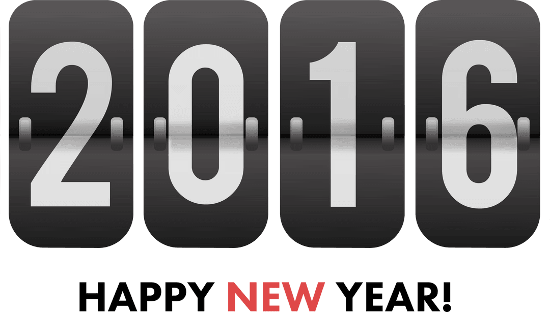 Digital Countdown Display Showing 2016 on Transparent Background - Download Free Stock Images Pikwizard.com