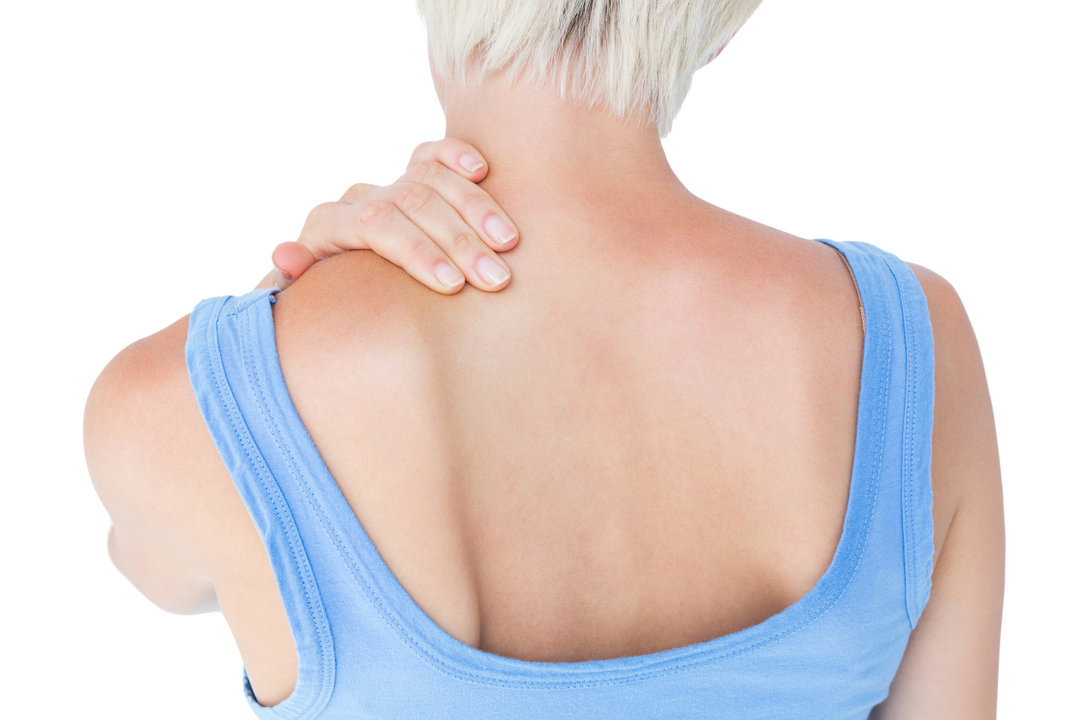 Casual Woman With Neck Pain Top View Transparent - Download Free Stock Images Pikwizard.com