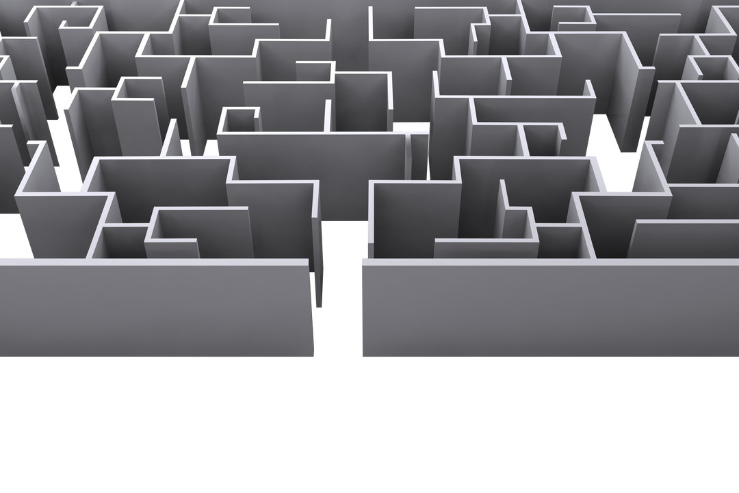 Gray Maze Illustration Transparent Background Concept - Download Free Stock Images Pikwizard.com