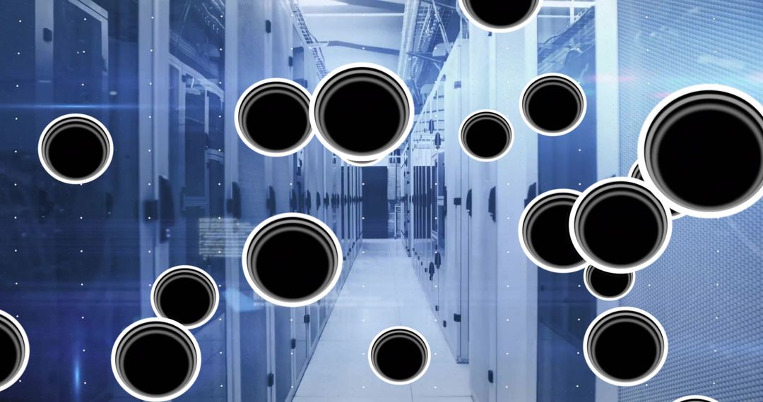 Futuristic Network Connections Over Computer Servers