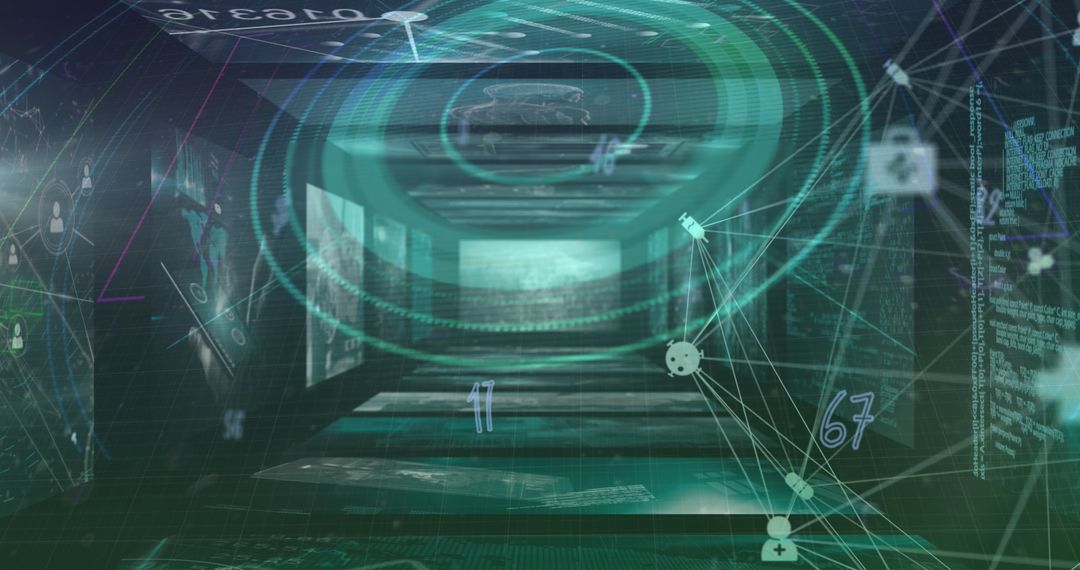 Futuristic Digital Technology and Connectivity Concept