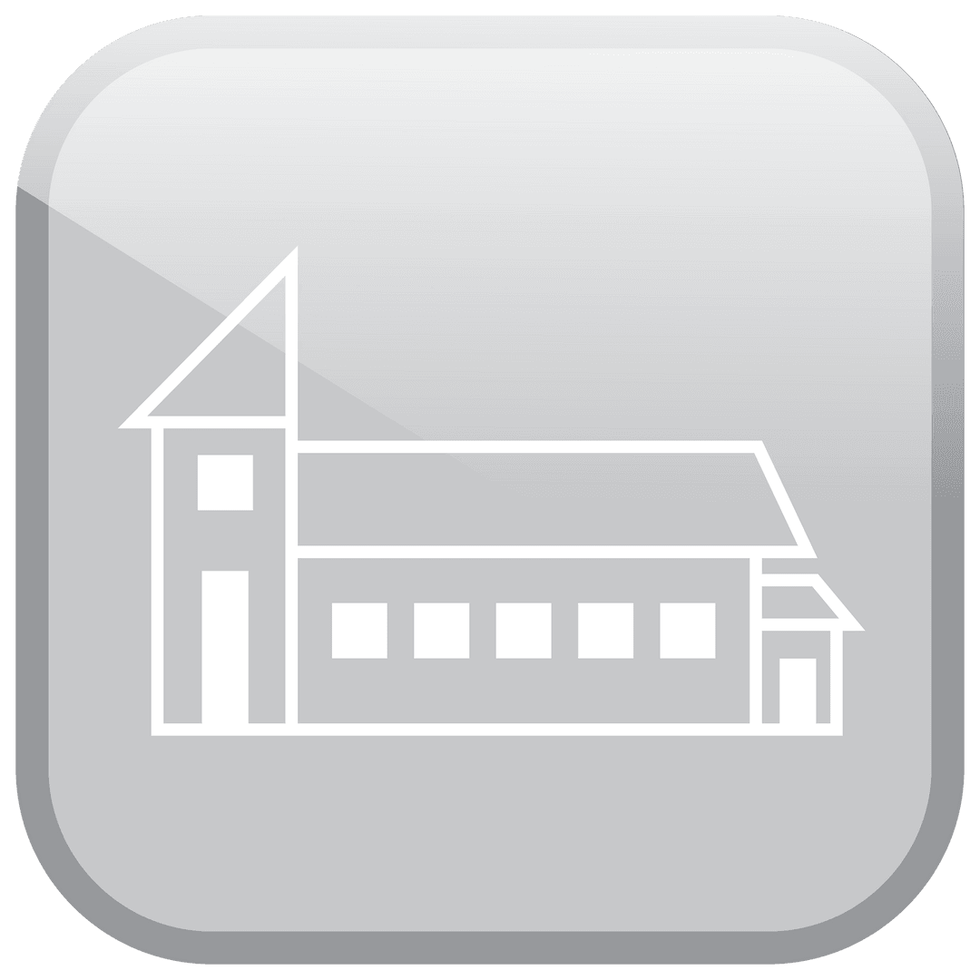 Digital House Icon on Transparent PNG Background