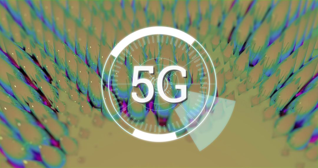 Digital 5G Technology with Futuristic Design