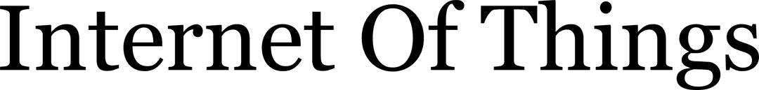 Transparent Internet of Things Graphic with Vector Text