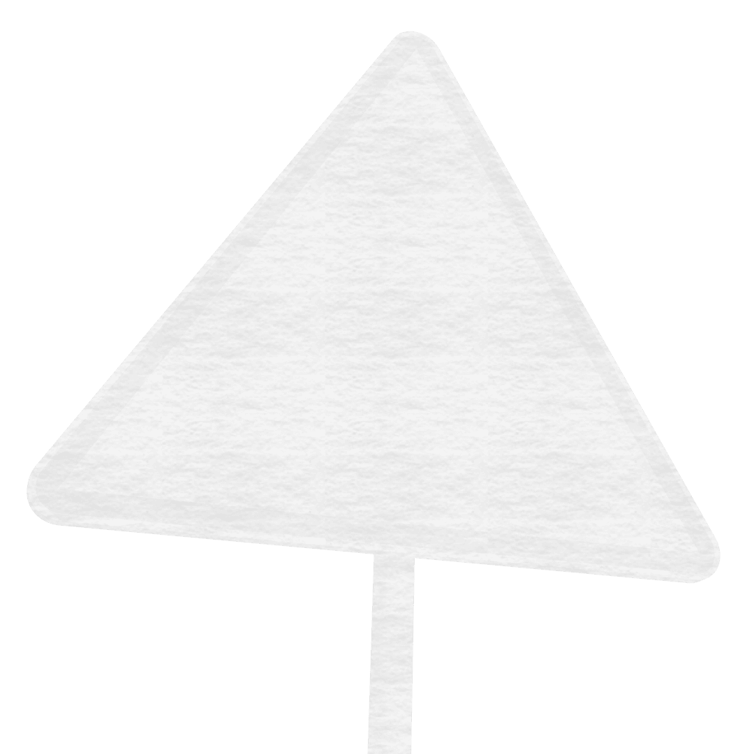 White Paper Cutout Arrow on Transparent Background for Guidance