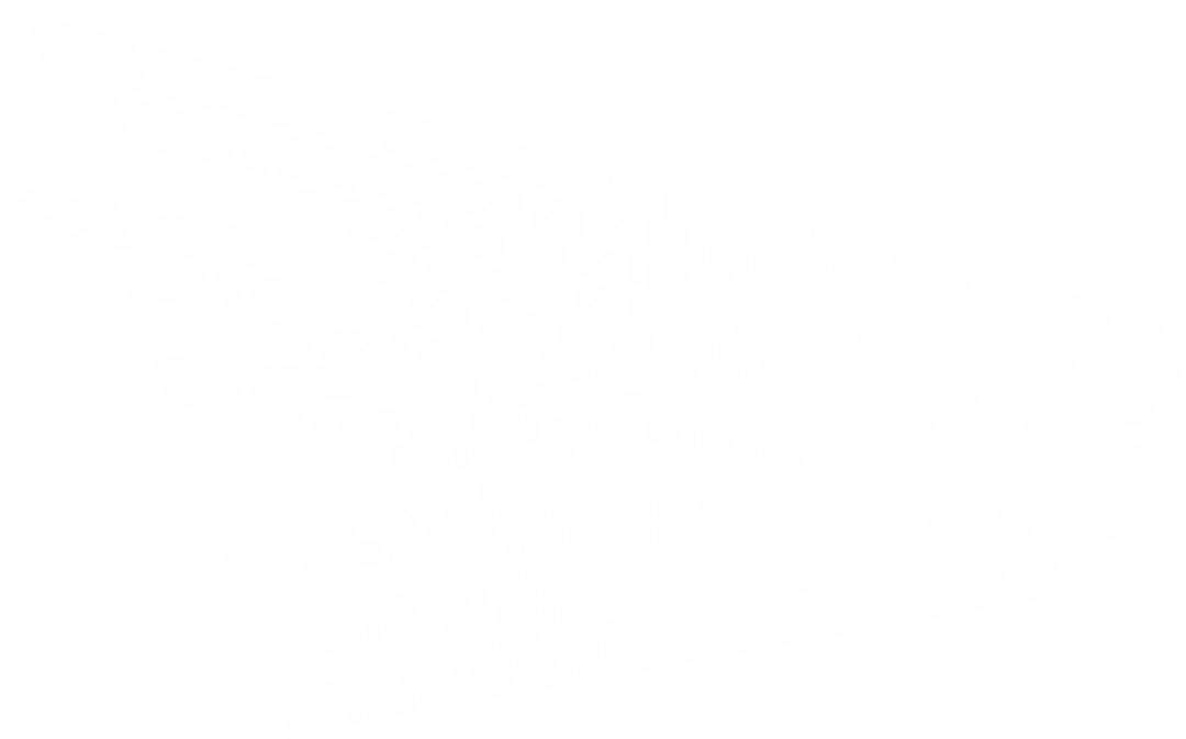 Abstract White Wings Design on Transparent Background