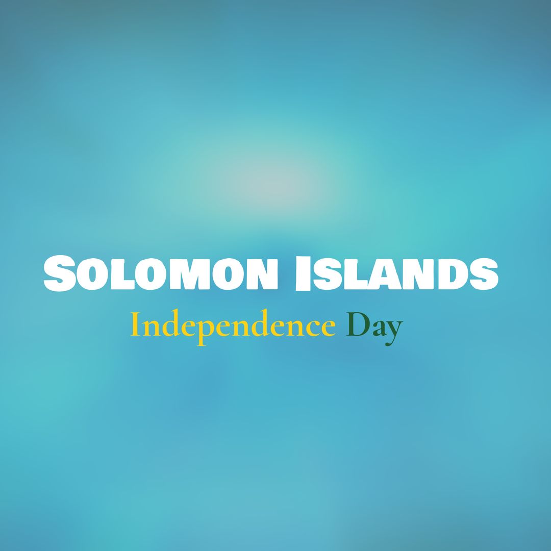 Solomon Islands Independence Day Celebration Graphics