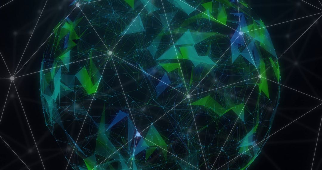 Futuristic Digital Globe with Network Connections