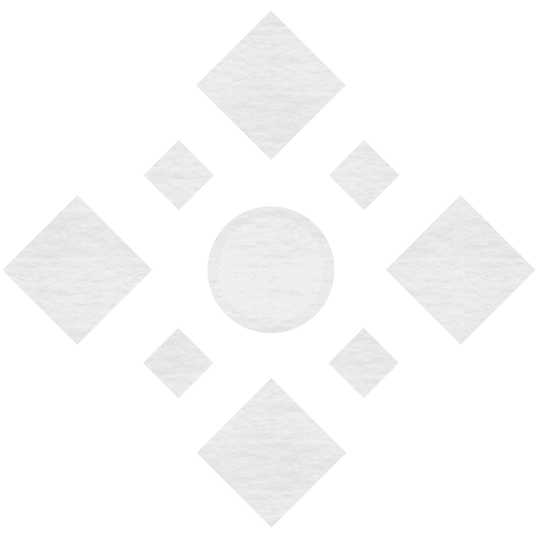 Geometric Abstract Shape on Transparent Background with Diamond and Circle Design