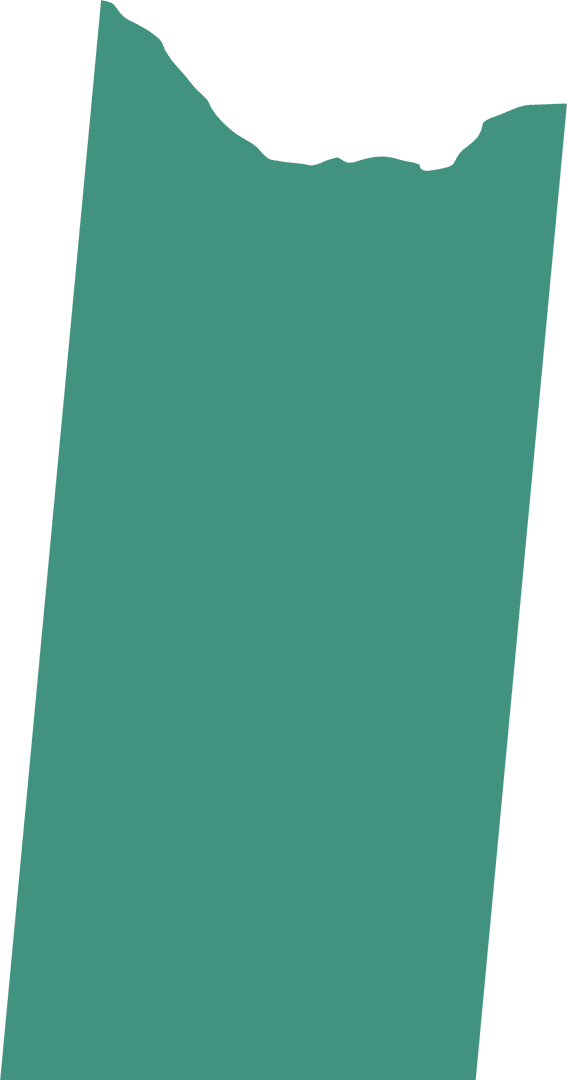 Green Polygon on Transparent Background with Unique Wavy Border