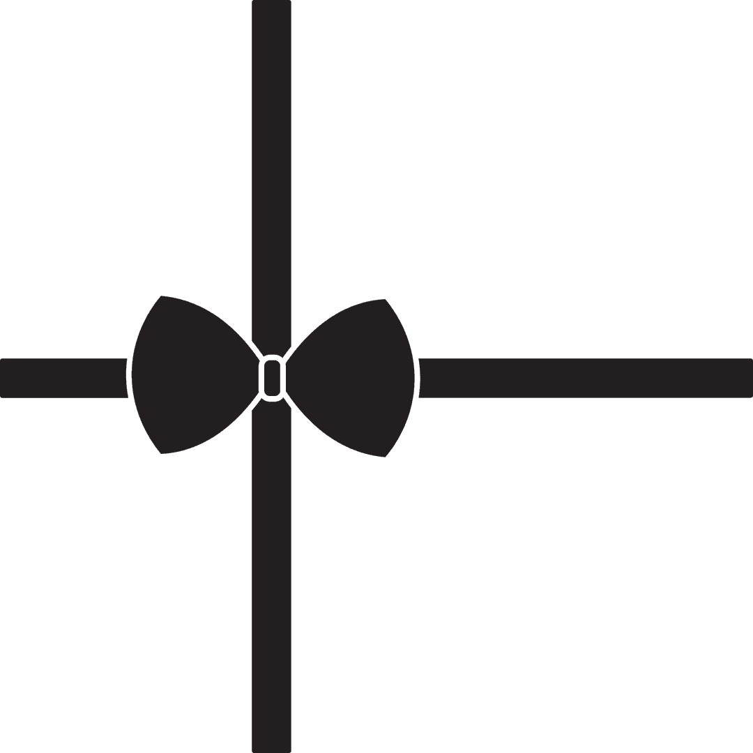 Black Gift Ribbon Over Transparent Background Editable Mockup