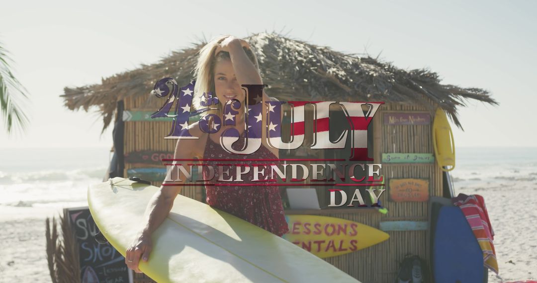 Celebrating Independence Day with Beach Surfing Vibes