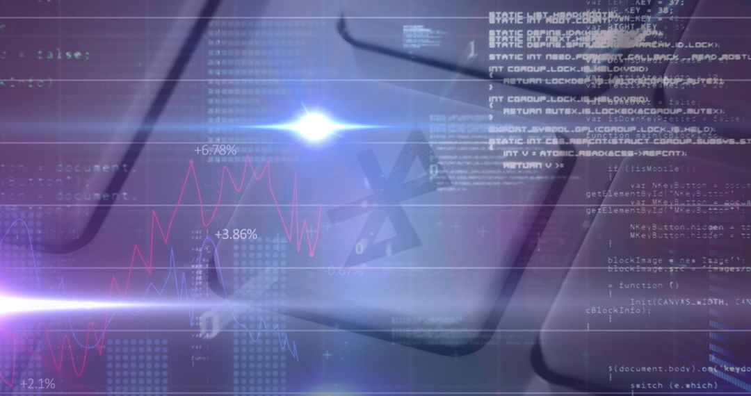 Futuristic Financial Data and Technology Concept