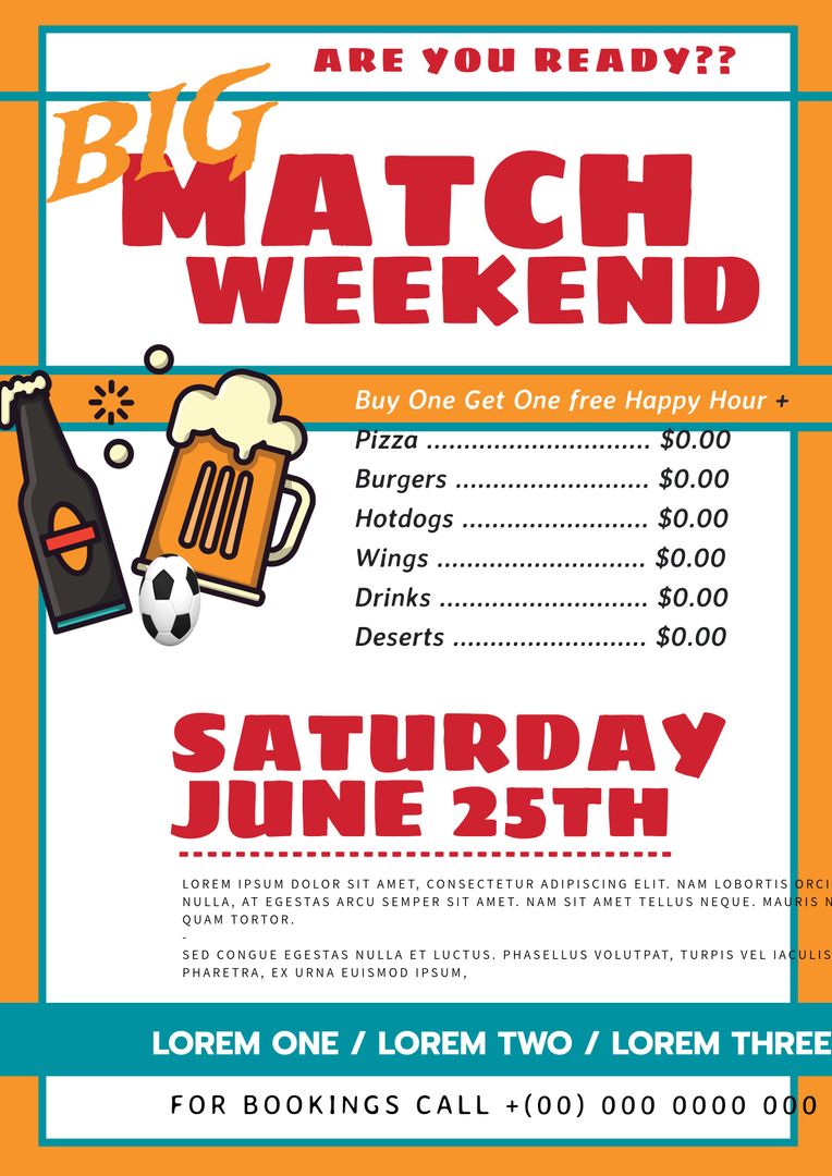 Vibrant Sports Event Invitation with Exciting Offers