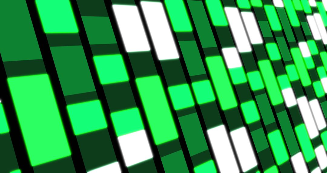 Colorful Green Rectangular Pattern Digital Gradient